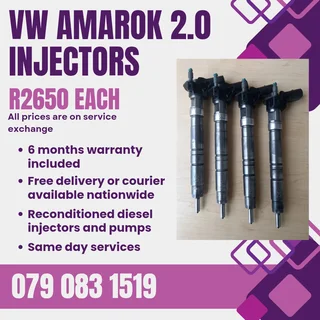 Vw Amarok 2.0 Injectors For Sale With Warranty
