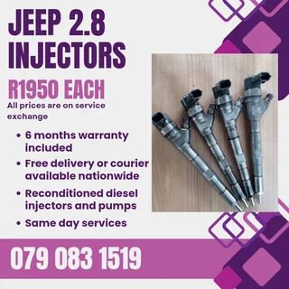 Jeep 2.8 Injectors For Sale With Warranty Included