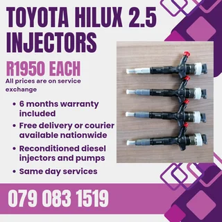 Toyota Hilux 2.5 Injectors For Sale With Warranty Included