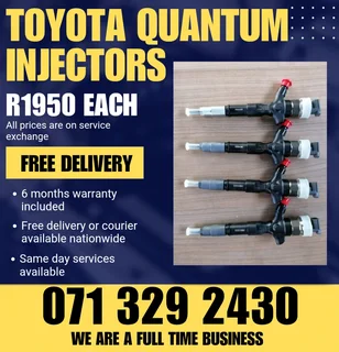 Toyota Quantum 2.5 Injectors For Sale With Warranty