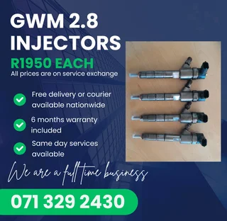Gwm 2.8 Injectors For Sale With Warranty Included