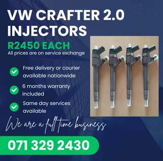 Vw Crafter 2.0 Injectors For Sale With Warranty Included In