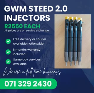 Gwm Steed 2.0 Injectors For Sale With Warranty Included