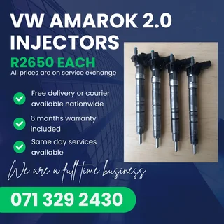 Vw Amarok 2.0 Injectors For Sale With Warranty Included