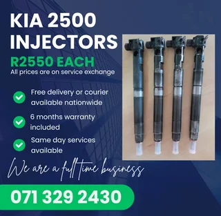 Kia 2500 Injectors For Sale With Warranty Included