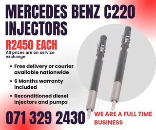 Mercedes Benz C220 Injectors For Sale With Warranty Included
