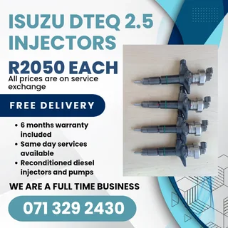 Isuzu Dteq 2.5 Injectors For Sale With Warranty