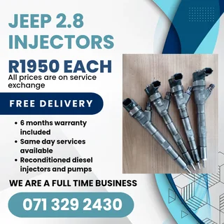 Jeep 2.8 Injectors For Sale With Warranty