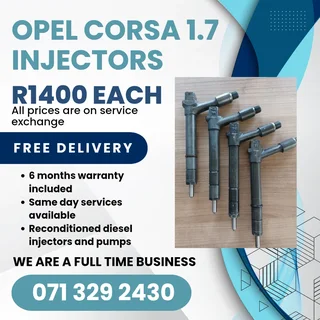 Opel Corsa 1.7 Utility Injectors For Sale With Warranty