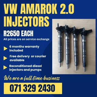 Vw Amarok 2.0 Injectors For Sale With Warranty Included