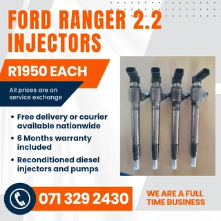 Ford Ranger 2.2 Injectors For Sale With Warranty