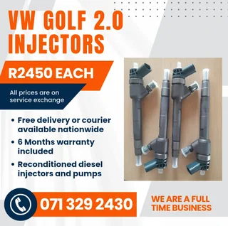 Vw Golf 2.0 Injectors For Sale With Warranty