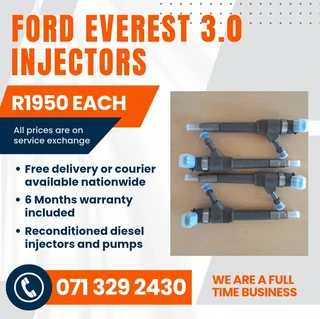 Ford Everest 3.0 Injectors For Sale With Warranty