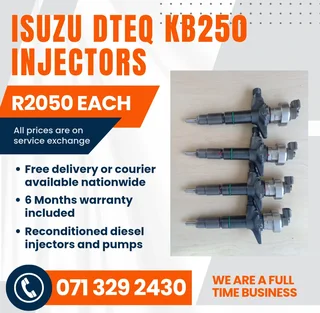 Isuzu Dteq Kb250 Injectors For Sale With Warranty