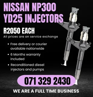 Nissan Np300 2.5 Injectors For Sale With Warranty Included