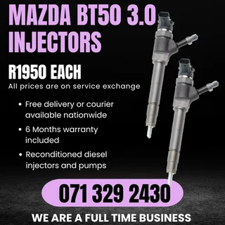 Mazda Bt50 3.0 Injectors For Sale With Warranty