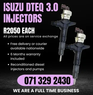 Isuzu Dteq 3.0 Injectors For Sale With Warranty