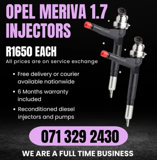 Opel Meriva 1.7 Injectors For Sale With Warranty