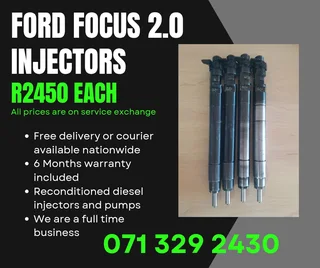 Ford Focus 2.0 Injectors For Sale With Warranty