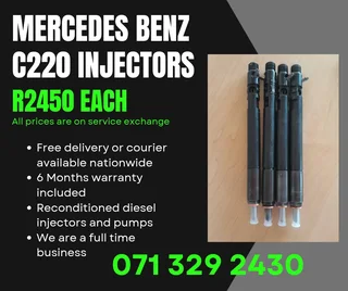 Mercedes Benz C220 Injectors For Sale With Warranty