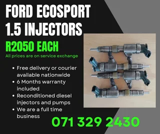 Ford Ecosport 1.5 Injectors For Sale With Warranty