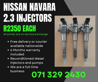 Nissan Navara 2.3 Injectors For Sale With Warranty