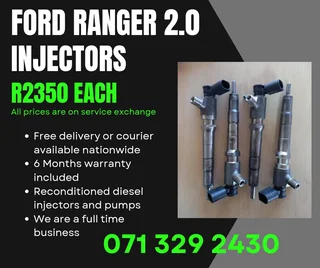 Ford Ranger 2.0 Injectors For Sale With Warranty Included