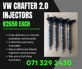 Vw Crafter 2.0 Injectors For Sale With Warranty Included