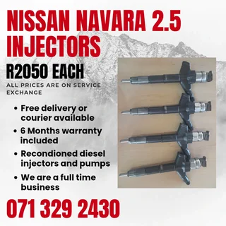 Nissan Navara 2.5 Injectors For Sale With Warranty