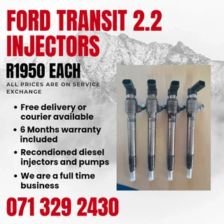 Ford Transit 1.6 Injectors For Sale With Warranty Included