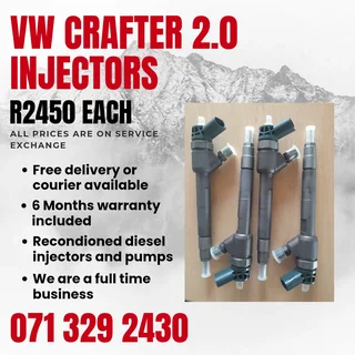 Vw Crafter 2.0 Injectors For Sale With Warranty