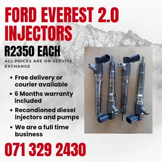 Ford Everest 2.0 Injectors For Sale With Warranty Included