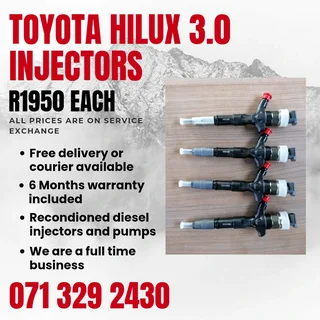 Toyota Hilux 3.0 Injectors For Sale With Warranty
