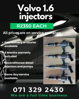Volvo 1.6 Injectors For Sale With Warranty Included