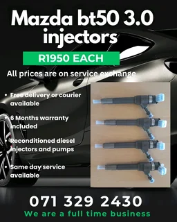 Mazda Bt50 3.0 Injectors For Sale With Warranty