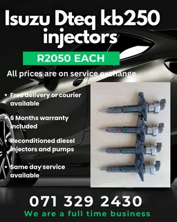 Isuzu Dteq Kb250 Injectors For Sale With Warranty