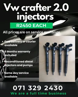 Vw Crafter 2.0 Injectors For Sale With Warranty