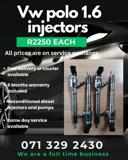 Vw Polo 1.6 Injectors For Sale With Warranty