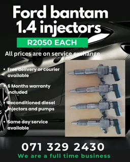 Ford Bantam 1.4 Injectors For Sale With Warranty