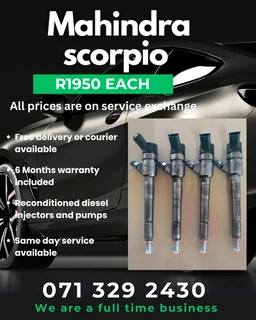 Mahindra Scorpio Injectors For Sale With Warranty