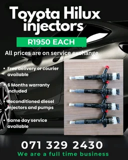 Toyota Hilux Injectors For Sale With Warranty Included