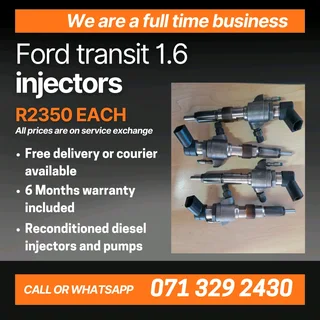 Ford Transit 1.6 Injectors For Sale With Warranty Included