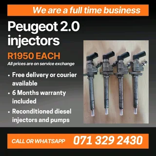 Peugeot 2.0 Injectors For Sale With Warranty Included