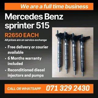 Mercedes Benz Sprinter 515 Injectors For Sale With Warranty