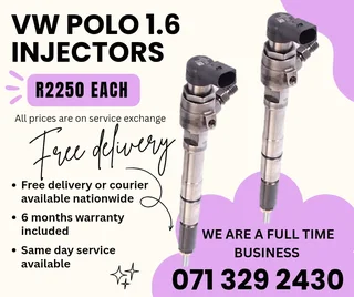 Vw Polo 1.6 Injectors For Sale With Warranty Included