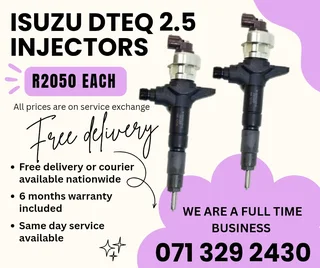 Isuzu Dteq 2.5 Injectors For Sale With Warranty
