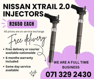 Nissan Xtrail 2.0 Injectors For Sale With Warranty