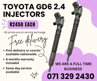 Toyota Gd6 2.4 Injectors For Sale With Warranty Included