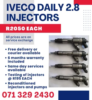 Iveco Daily 2.8 Injectors For Sale With Warranty