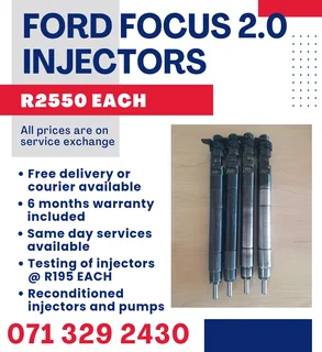 Ford Focus 2.0 Injectors For Sale With Warranty